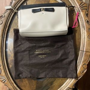 Kate Spade crossbody purse, tan and black